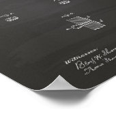 Spring Cotter 1893 Patent Art Chalkboard Poster (Hoek)