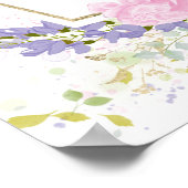 Spring Couples Douche Welkomstbord Wildflower Poster (Hoek)