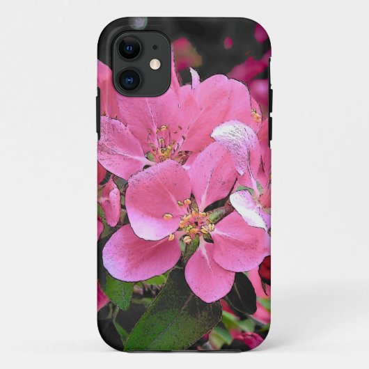 Spring Crab Apple Blossom Flower Case-Mate iPhone Case (Achterkant)