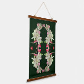 Spring Crabapple Bloesems Bloemen Abstract Hangend Wandkleed (Gebogen)