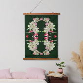 Spring Crabapple Bloesems Bloemen Abstract Hangend Wandkleed (Slaapkamer)