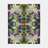 Spring Crabapple Blossom Abstract - Gepersonalisee Fleece Deken (Voorkant)