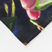 Spring Crabapple Blossom Abstract - Gepersonalisee Fleece Deken (Hoek)