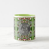 Spring Crabapple Blossoms Lijst Uw foto toevoegen Tweekleurige Koffiemok (Center)