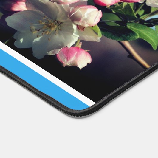 Spring Crabapple Flower Blossom Personalized Bureaumat (Hoek)