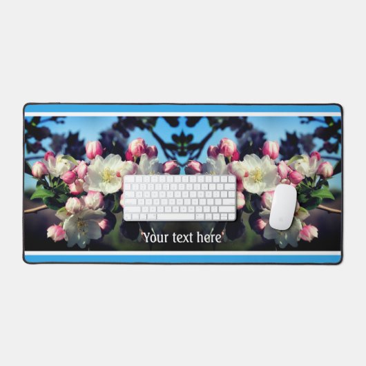 Spring Crabapple Flower Blossom Personalized Bureaumat (Keyboard & Muis)