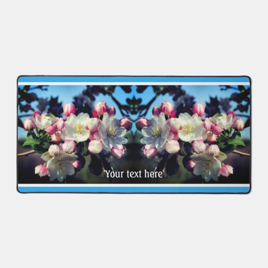 Spring Crabapple Flower Blossom Personalized Bureaumat (Voorkant)