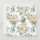 Spring Cream Tuin Bloemenplein Bruiloft Kaart (Achterkant)