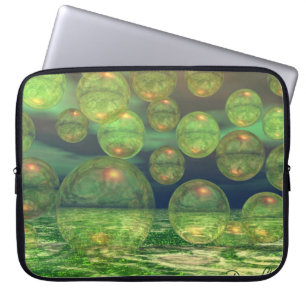 Spring creation - Green & Gold Renewal Laptop Sleeve