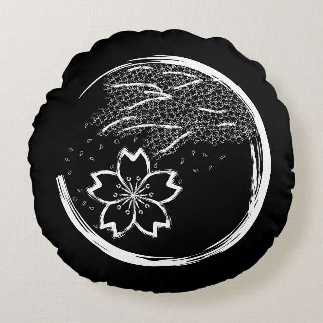 Spring Crest Rond Kussen (Voorkant)