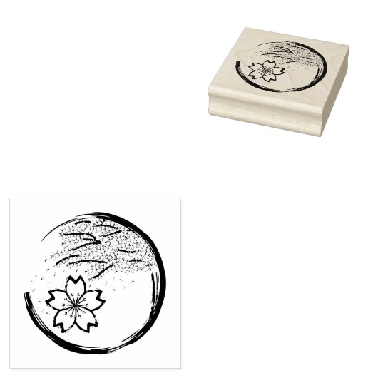 Spring Crest Rubberstempel (Gestempeld)