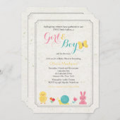 Spring Critters Uitnodiging (Voorkant / Achterkant)