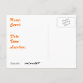 Spring Crocus Briefkaart Uitnodigingen (Achterkant)