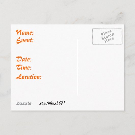 Spring Crocus Briefkaart Uitnodigingen (Achterkant)