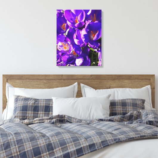 SPRING CROCUS CANVAS AFDRUK (Insitu (Slaapkamer))