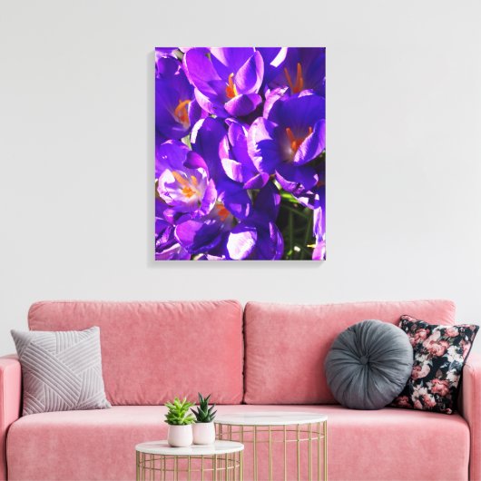 SPRING CROCUS CANVAS AFDRUK (Insitu (Woonkamer))