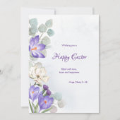 Spring Crocus Easter Wenskaart Feestdagenkaart (Voorkant)