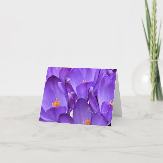 Spring Crocus Flower Photography Bedankkaart (Voorkant)