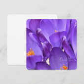 Spring Crocus Flower Photography Bedankkaart (Voorkant / Achterkant)
