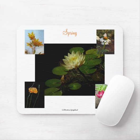 Spring Crocus Flowers Mousepad Muismat (Met muis)