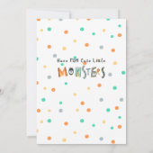 Spring Cute Monster Trampoline Park Verjaardagsfee Kaart (Achterkant)