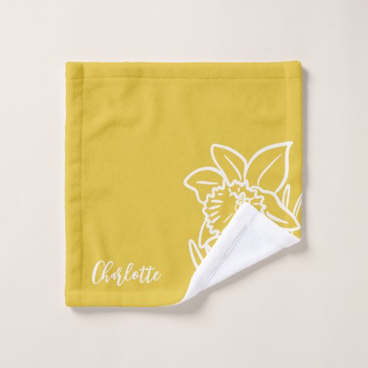 Spring Daffodil Bad Handdoek (Wasdoekje)