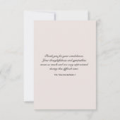 Spring Daffodil Bedankt voor je medeleven (Achterkant)