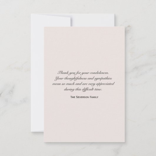 Spring Daffodil Bedankt voor je medeleven (Achterkant)