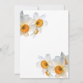 Spring Daffodil Birthday Kaart (Achterkant)