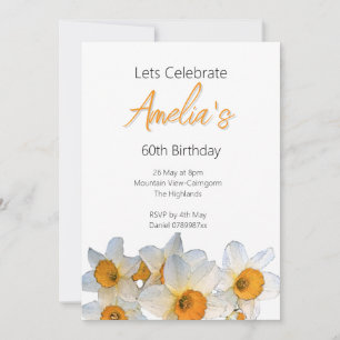Spring Daffodil Birthday Kaart