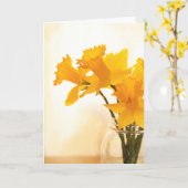 Spring Daffodil Birthday Kaart (Gele Bloem)