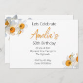 Spring Daffodil Birthday Kaart (Voorkant / Achterkant)