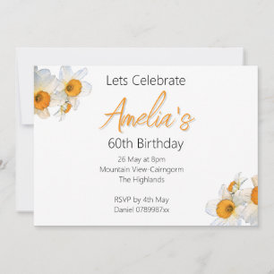 Spring Daffodil Birthday Kaart