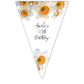 Spring Daffodil Birthday Vlaggetjes (Eerste vlag)