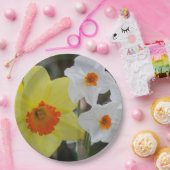 Spring Daffodil Blooms Floral Papieren Bordje (Feest)