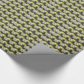 Spring Daffodil Blooms Floral Pattern Cadeaupapier (Hoek)