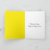 Spring Daffodil Boeket voor Denken aan jou Kaart (Binnen)