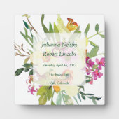 Spring daffodil bouquet bruiloft fotoplaat (Voorkant)