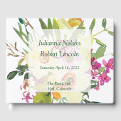 Spring daffodil bouquet bruiloft gastenboek (Voorkant)