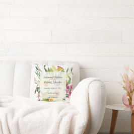 Spring daffodil bouquet bruiloft kussen