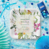 Spring daffodil bouquet bruiloft papieren bordje (Feest)