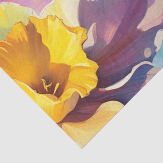 Spring Daffodil Bright Decoupage Papier (Detail)