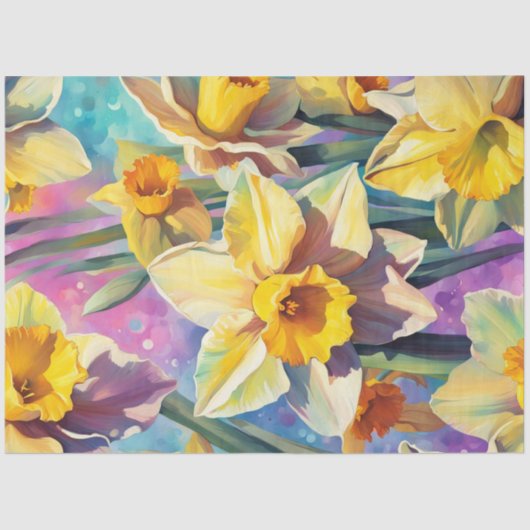 Spring Daffodil Bright Decoupage Papier (Voorkant)