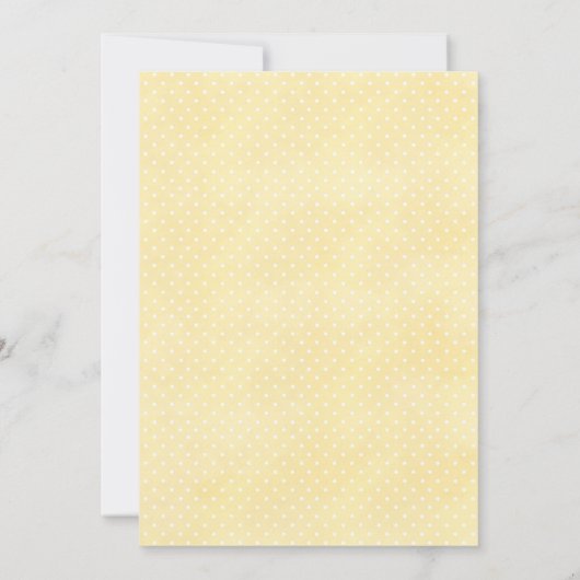 spring daffodil bunny baby shower invitation kaart (Achterkant)