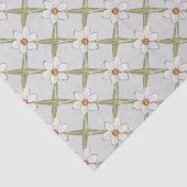 Spring Daffodil Flowers Baby shower Tissuepapier (Detail)