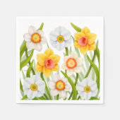 Spring Daffodil Flowers servetten (Voorkant)