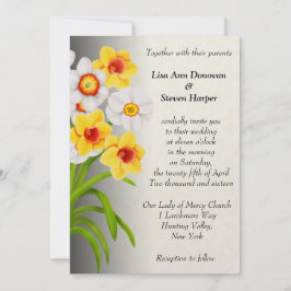 Spring Daffodil Flowers Weddenschap Kaart