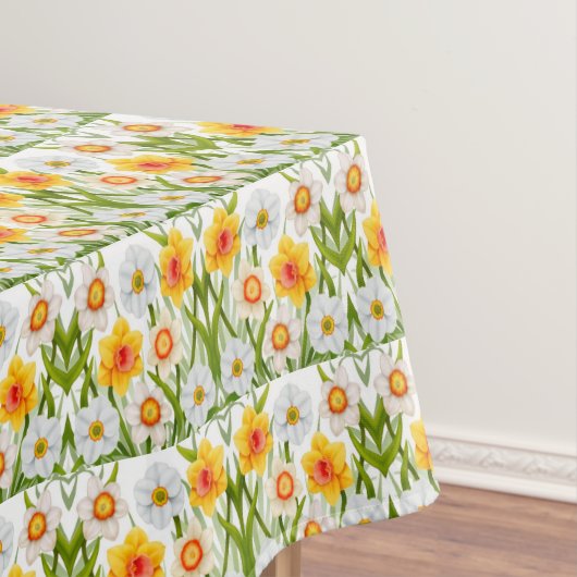 Spring Daffodil Garden Flowers Tablecloth Tafelkleed (Voorbeeld)