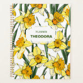 SPRING DAFFODIL-ontwerp, 12-maands planner en Stic (Voorkant)