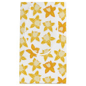 Spring Daffodil Pattern Klein Cadeauzakje (Voorkant)